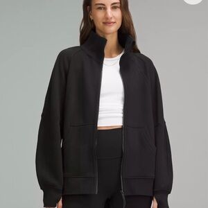 lululemon Scuba Oversized Funnel-Neck Long Full Zip, Women’s sz M/L in black